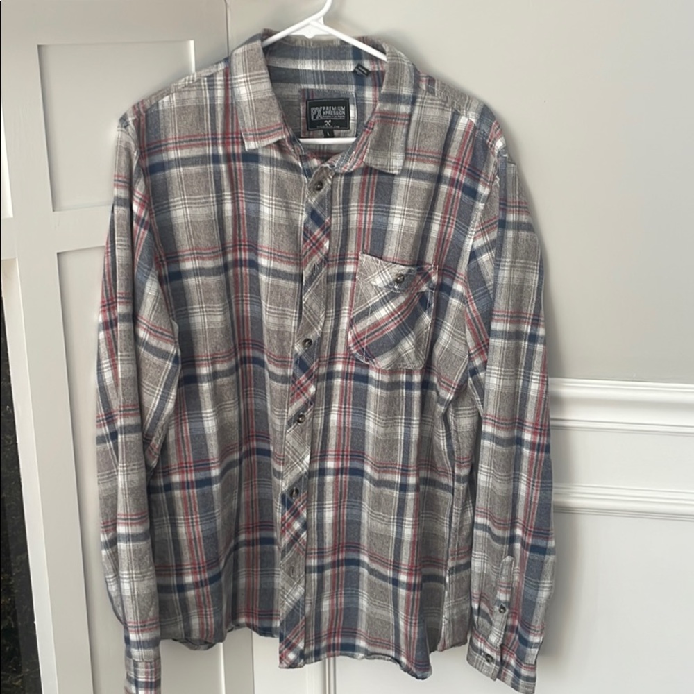 Mens Flannel button down